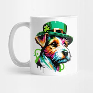 Parson Russell Terrier Enjoys Saint Patrick's Day Mug